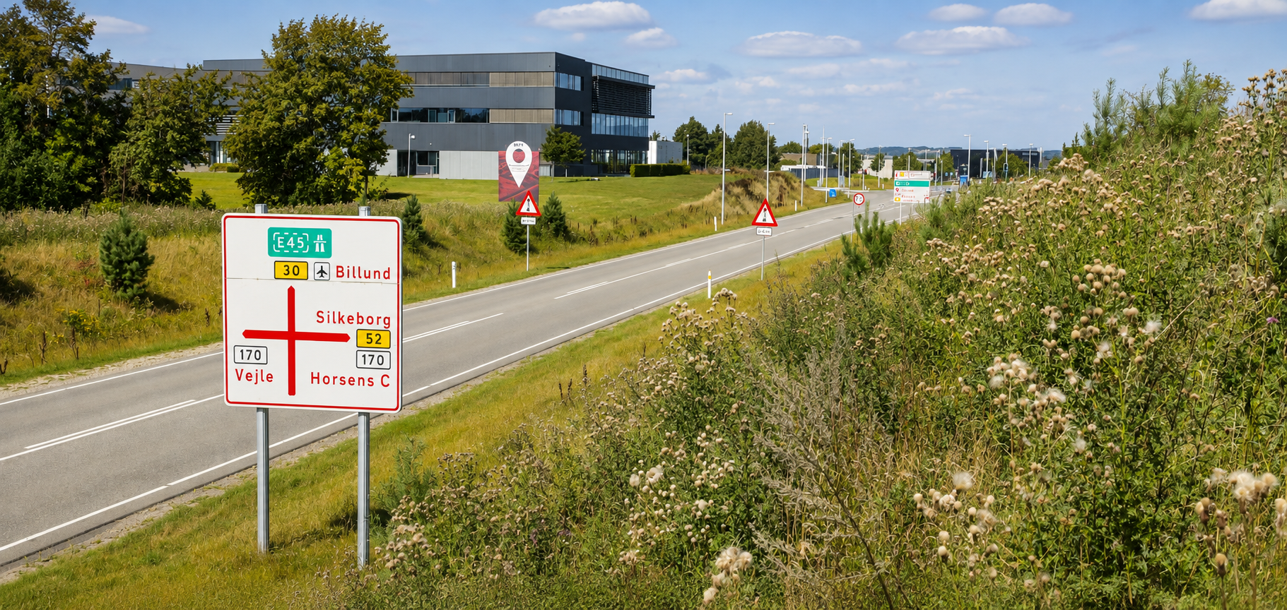 Base Erhverv A/S. Domiciludvidelse i Horsens
